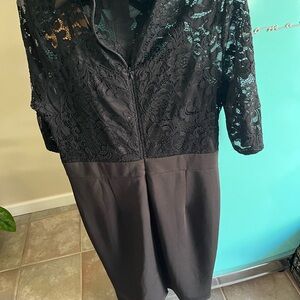 Elegant Black Lace Dress